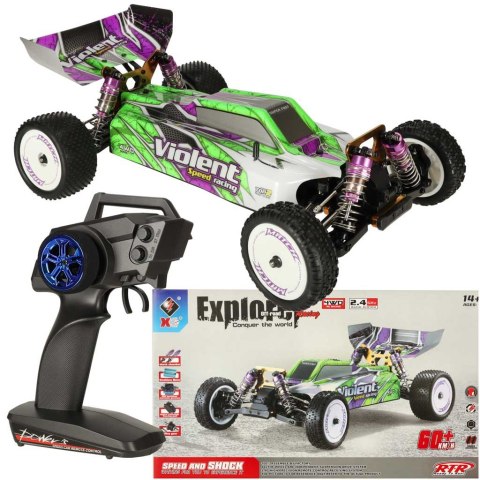 Kik Sp. z o. o. Sp. k. Samochód zdalnie sterowny terenowy wyczynowy WLToys 104002 1:10 4WD 2,4Ghz Kik Sp. z o. o. Sp. k. Samochód zdalnie sterowny terenowy wyczynowy WLToys 104002 1:10 4WD 2,4Ghz
