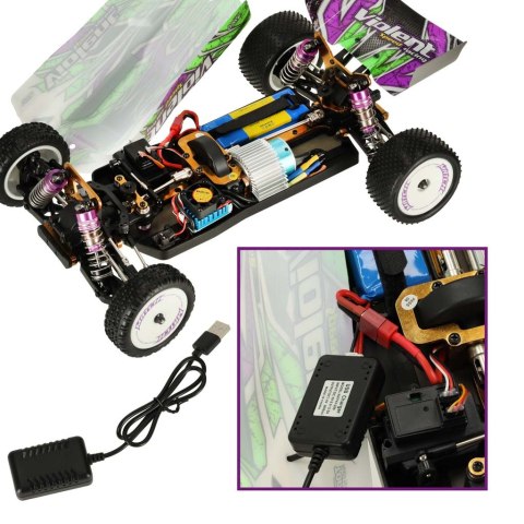 Kik Sp. z o. o. Sp. k. Samochód zdalnie sterowny terenowy wyczynowy WLToys 104002 1:10 4WD 2,4Ghz Kik Sp. z o. o. Sp. k. Samochód zdalnie sterowny terenowy wyczynowy WLToys 104002 1:10 4WD 2,4Ghz