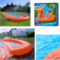 Ślizg wodny ślizgawka wodna z fontanną do pływania zjeżdżalnia podwójny 488 cm BESTWAY 52328 Kik Sp. z o. o. Sp. k.