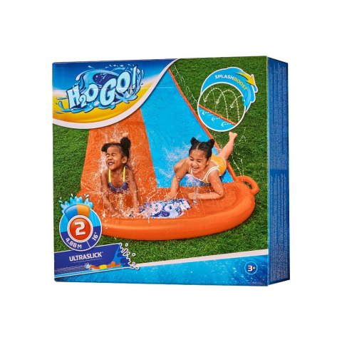 Ślizg wodny ślizgawka wodna z fontanną do pływania zjeżdżalnia podwójny 488 cm BESTWAY 52328 Kik Sp. z o. o. Sp. k. Ślizg wodny ślizgawka wodna z fontanną do pływania zjeżdżalnia podwójny 488 cm BESTWAY 52328 Kik Sp. z o. o. Sp. k.