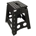 Stołek taboret składany antypoślizgowy 39cm czarny Kik Sp. z o. o. Sp. k.