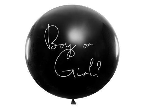 Balon Gender Reveal Chłopiec czy dziewczynka niebieskie konfetti 100cm Partydeco Sp. z o. o. Balon Gender Reveal Chłopiec czy dziewczynka niebieskie konfetti 100cm Partydeco Sp. z o. o.