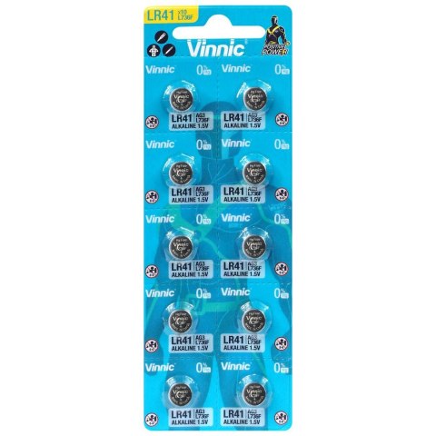 Bateria alkaiczna guzikowa Vinnic LR41 LR736 blister 10szt Baltrade Sp. z o. o. Bateria alkaiczna guzikowa Vinnic LR41 LR736 blister 10szt Baltrade Sp. z o. o.