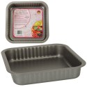 Blacha do pieczenia tortownica forma do ciast wypieków 24cm x 24cm szara Spółdzielnia Snb Białystok