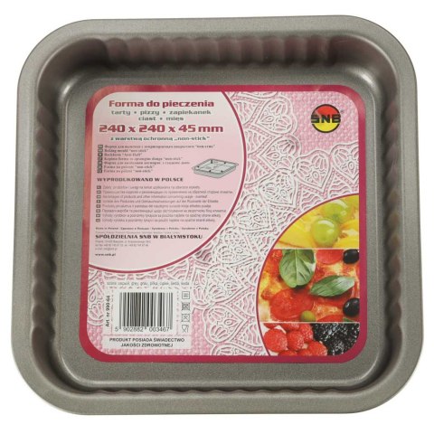 Blacha do pieczenia tortownica forma do ciast wypieków 24cm x 24cm szara Spółdzielnia Snb Białystok Blacha do pieczenia tortownica forma do ciast wypieków 24cm x 24cm szara Spółdzielnia Snb Białystok