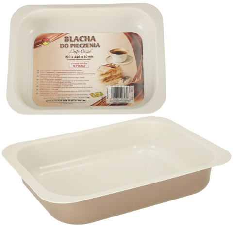 Blacha do pieczenia tortownica forma do ciast wypieków tłoczona 29cm x 22cm x 6cm brązowa Spółdzielnia Snb Białystok Blacha do pieczenia tortownica forma do ciast wypieków tłoczona 29cm x 22cm x 6cm brązowa Spółdzielnia Snb Białystok