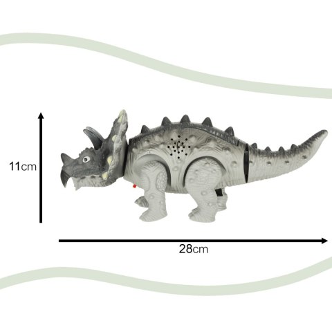 Dinozaur Triceratops zabawka interaktywna na baterie chodzi świeci ryczy Kik Sp. z o. o. Sp. k. Dinozaur Triceratops zabawka interaktywna na baterie chodzi świeci ryczy Kik Sp. z o. o. Sp. k.