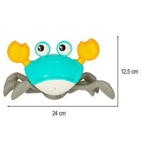 Krab pełzający interaktywny z dźwiękiem zielony Kik Sp. z o. o. Sp. k. Krab pełzający interaktywny z dźwiękiem zielony Kik Sp. z o. o. Sp. k.