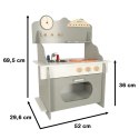 Kuchnia dla dzieci drewniana MDF piekarnik garnki akcesoria 70cm Kik Sp. z o. o. Sp. k.