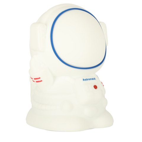 Kik Sp. z o. o. Sp. k. Lampka nocna dla dzieci silikonowa dotykowa miękka 8 LED USB RGB biała astronauta Kik Sp. z o. o. Sp. k. Lampka nocna dla dzieci silikonowa dotykowa miękka 8 LED USB RGB biała astronauta