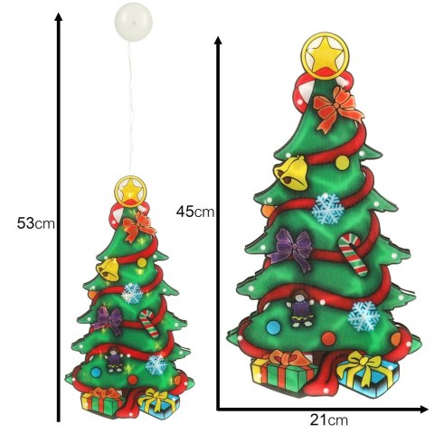 Lampki LED wisząca dekoracja okna świąteczna choinka XXL 45cm Kik Sp. z o. o. Sp. k. Lampki LED wisząca dekoracja okna świąteczna choinka XXL 45cm Kik Sp. z o. o. Sp. k.