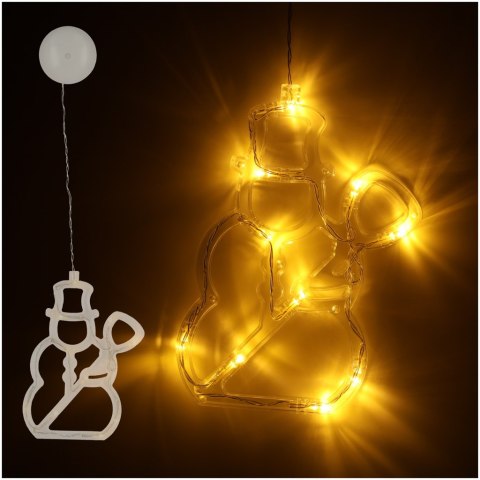 Lampki LED wisząca dekoracja świąteczna okna bałwanek 49cm przyssawka 10 LED Kik Sp. z o. o. Sp. k. Lampki LED wisząca dekoracja świąteczna okna bałwanek 49cm przyssawka 10 LED Kik Sp. z o. o. Sp. k.
