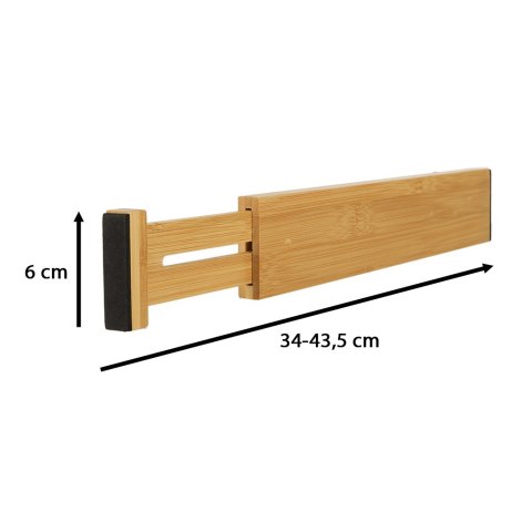 Kik Sp. z o. o. Sp. k. Organizer do szuflady bambusowy separator regulowany na sztućce narzedzia 43cm 1 sztuka Kik Sp. z o. o. Sp. k. Organizer do szuflady bambusowy separator regulowany na sztućce narzedzia 43cm 1 sztuka