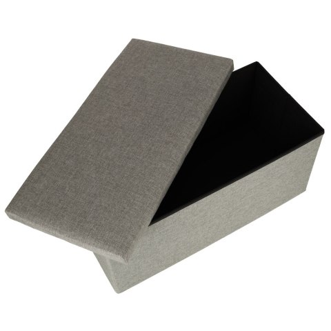 Puf składany ze schowkiem szary duży 76x38x38cm Kik Sp. z o. o. Sp. k. Puf składany ze schowkiem szary duży 76x38x38cm Kik Sp. z o. o. Sp. k.