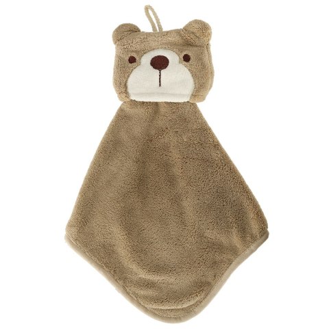 Kik Sp. z o. o. Sp. k. Ręcznik ręczniczek do rąk dla dzieci do przedszkola 42x25cm brązowy miś Kik Sp. z o. o. Sp. k. Ręcznik ręczniczek do rąk dla dzieci do przedszkola 42x25cm brązowy miś