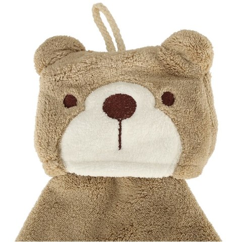 Kik Sp. z o. o. Sp. k. Ręcznik ręczniczek do rąk dla dzieci do przedszkola 42x25cm brązowy miś Kik Sp. z o. o. Sp. k. Ręcznik ręczniczek do rąk dla dzieci do przedszkola 42x25cm brązowy miś