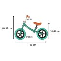 Rowerek biegowy Trike Fix Balance rower ultra lekki turkusowy Kik Sp. z o. o. Sp. k.