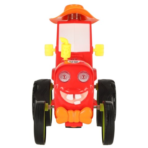 Kik Sp. z o. o. Sp. k. Traktor ciągnik zdalnie sterowany na pilota RC skaczący tańczący dźwięk czerwony Kik Sp. z o. o. Sp. k. Traktor ciągnik zdalnie sterowany na pilota RC skaczący tańczący dźwięk czerwony