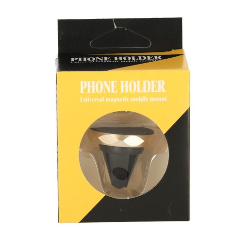 Uchwyt magnetyczny do telefonu holder samochodowy na kratkę wywiew złoty Kik Sp. z o. o. Sp. k. Uchwyt magnetyczny do telefonu holder samochodowy na kratkę wywiew złoty Kik Sp. z o. o. Sp. k.