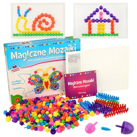 ALEXANDER Magiczne Mozaiki wpinanie guzików 600el. 5+ Alexander ALEXANDER Magiczne Mozaiki wpinanie guzików 600el. 5+ Alexander