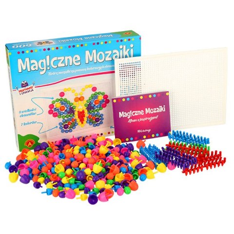 ALEXANDER Magiczne Mozaiki wpinanie guzików 600el. 5+ Alexander ALEXANDER Magiczne Mozaiki wpinanie guzików 600el. 5+ Alexander