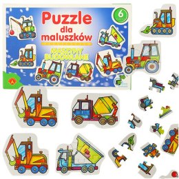 ALEXANDER Puzzle dla maluszków - maszyny budowlane 2+ Alexander