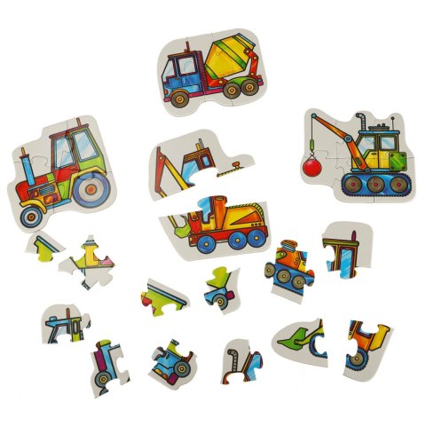 Alexander ALEXANDER Puzzle dla maluszków - maszyny budowlane 2+ Alexander ALEXANDER Puzzle dla maluszków - maszyny budowlane 2+