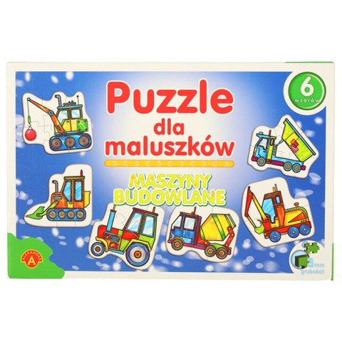 Alexander ALEXANDER Puzzle dla maluszków - maszyny budowlane 2+ Alexander ALEXANDER Puzzle dla maluszków - maszyny budowlane 2+