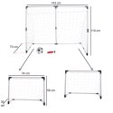 Kik Sp. z o. o. Sp. k. Bramka piłkarska do piłki nożnej dla dzieci 2w1 143x110x70cm