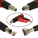 KAFUWELL Opalarka elektryczna z regulacja tempratury 0-600 st. C przepływ powietrza 300-500 l/min + 4 wymienne końcówki 1850W Kik Sp. z o. o. Sp. k.