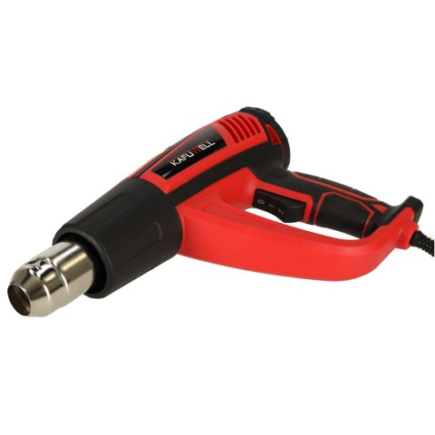 KAFUWELL Opalarka elektryczna z regulacja tempratury 0-600 st. C przepływ powietrza 300-500 l/min + 4 wymienne końcówki 1850W Kik Sp. z o. o. Sp. k. KAFUWELL Opalarka elektryczna z regulacja tempratury 0-600 st. C przepływ powietrza 300-500 l/min + 4 wymienne końcówki 1850W Kik Sp. z o. o. Sp. k.