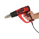 KAFUWELL Opalarka elektryczna z regulacja tempratury 0-600 st. C przepływ powietrza 300-500 l/min + 4 wymienne końcówki 1850W Kik Sp. z o. o. Sp. k.