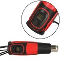 KAFUWELL Opalarka elektryczna z regulacja tempratury 0-600 st. C przepływ powietrza 300-500 l/min + 4 wymienne końcówki 1850W Kik Sp. z o. o. Sp. k.