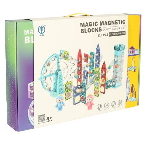 Klocki magnetyczne magnetic sticks marble tor kulkowy z dźwiękiem muzyką grający 118 elementów Kik Sp. z o. o. Sp. k. Klocki magnetyczne magnetic sticks marble tor kulkowy z dźwiękiem muzyką grający 118 elementów Kik Sp. z o. o. Sp. k.