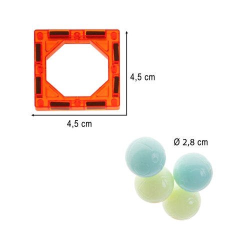 Klocki magnetyczne marble tor kulkowy świecący 49 elementów Kik Sp. z o. o. Sp. k. Klocki magnetyczne marble tor kulkowy świecący 49 elementów Kik Sp. z o. o. Sp. k.