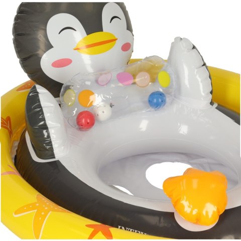 Kik Sp. z o. o. Sp. k. Kółko do pływania dla niemowląt koło pontonik dla dzieci dmuchany z siedziskiem pingwin max 23kg 3-4lata INTEX 59570 Kik Sp. z o. o. Sp. k. Kółko do pływania dla niemowląt koło pontonik dla dzieci dmuchany z siedziskiem pingwin max 23kg 3-4lata INTEX 59570