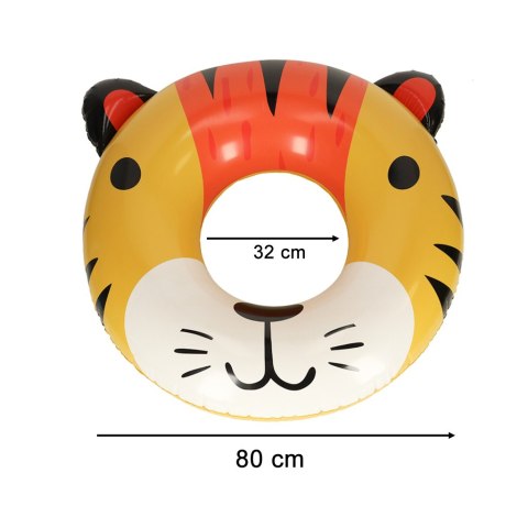 Kółko do pływania koło dmuchane kółko plażowe tygrysek 80cm max 60kg Kik Sp. z o. o. Sp. k. Kółko do pływania koło dmuchane kółko plażowe tygrysek 80cm max 60kg Kik Sp. z o. o. Sp. k.