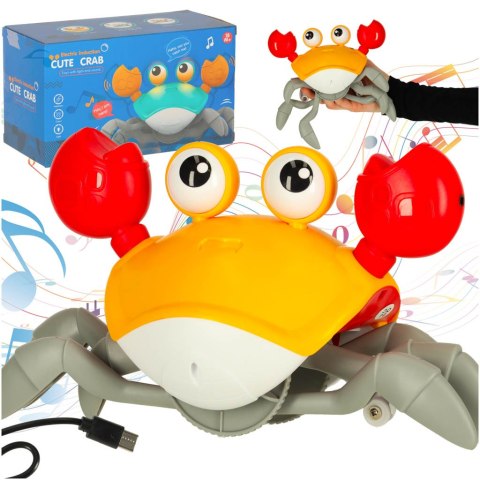 Kik Sp. z o. o. Sp. k. Krab uciekający pełzający czujnik interaktywna akumulator USB czerwony Kik Sp. z o. o. Sp. k. Krab uciekający pełzający czujnik interaktywna akumulator USB czerwony