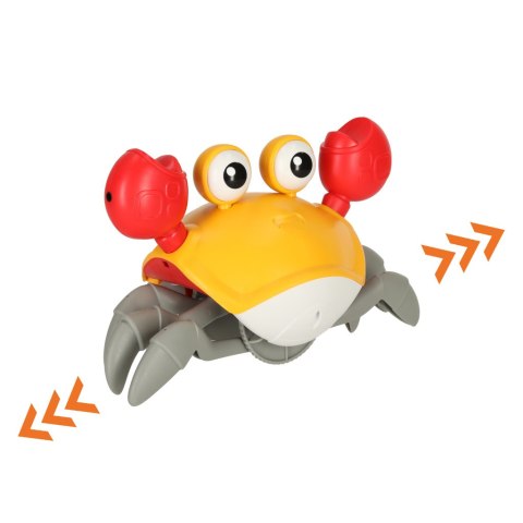 Kik Sp. z o. o. Sp. k. Krab uciekający pełzający czujnik interaktywna akumulator USB czerwony Kik Sp. z o. o. Sp. k. Krab uciekający pełzający czujnik interaktywna akumulator USB czerwony