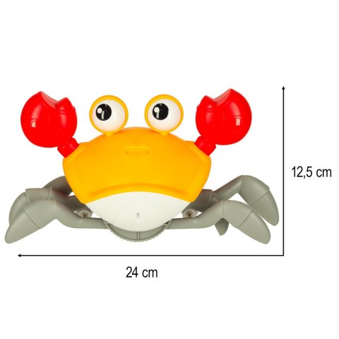 Kik Sp. z o. o. Sp. k. Krab uciekający pełzający czujnik interaktywna akumulator USB czerwony Kik Sp. z o. o. Sp. k. Krab uciekający pełzający czujnik interaktywna akumulator USB czerwony