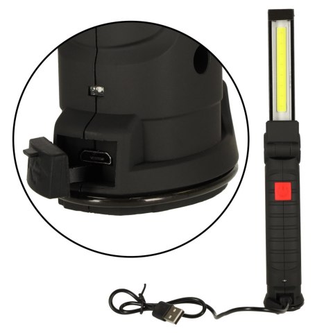 Lampa warsztatowa latarka USB 5 trybów magnes hak akumulator 1200 mAh 200 lm KAFUWELL Kik Sp. z o. o. Sp. k. Lampa warsztatowa latarka USB 5 trybów magnes hak akumulator 1200 mAh 200 lm KAFUWELL Kik Sp. z o. o. Sp. k.