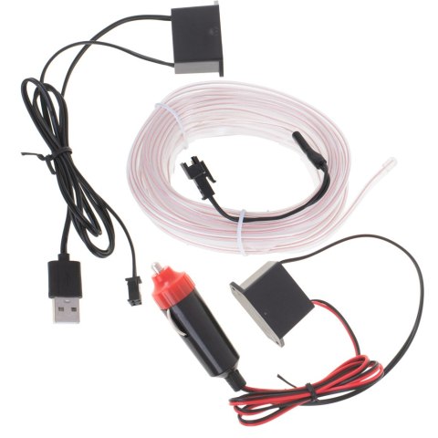 Oświetlenie ambientowe LED do samochodu / auta USB / 12V taśma 5m biała Kik Sp. z o. o. Sp. k. Oświetlenie ambientowe LED do samochodu / auta USB / 12V taśma 5m biała Kik Sp. z o. o. Sp. k.