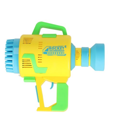 Pistolet maszynka do baniek mydlanych bańki mydlane światła żółty Kik Sp. z o. o. Sp. k. Pistolet maszynka do baniek mydlanych bańki mydlane światła żółty Kik Sp. z o. o. Sp. k.