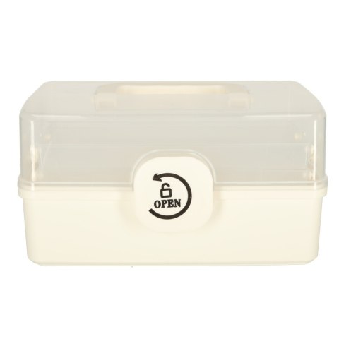 Kik Sp. z o. o. Sp. k. Organizer na leki pojemnik pudełko kasetka apteczka duży XL na zamek skrzynka 29x16x15cm Kik Sp. z o. o. Sp. k. Organizer na leki pojemnik pudełko kasetka apteczka duży XL na zamek skrzynka 29x16x15cm