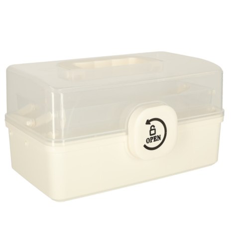 Kik Sp. z o. o. Sp. k. Organizer na leki pojemnik pudełko kasetka apteczka duży XL na zamek skrzynka 29x16x15cm Kik Sp. z o. o. Sp. k. Organizer na leki pojemnik pudełko kasetka apteczka duży XL na zamek skrzynka 29x16x15cm