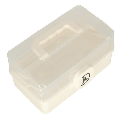 Kik Sp. z o. o. Sp. k. Organizer na leki pojemnik pudełko kasetka apteczka duży XL na zamek skrzynka 29x16x15cm Kik Sp. z o. o. Sp. k. Organizer na leki pojemnik pudełko kasetka apteczka duży XL na zamek skrzynka 29x16x15cm