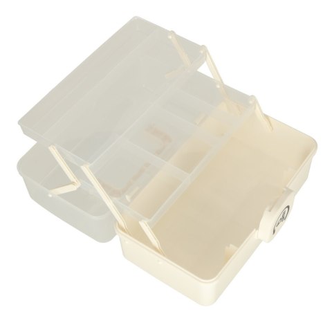 Kik Sp. z o. o. Sp. k. Organizer na leki pojemnik pudełko kasetka apteczka duży XL na zamek skrzynka 29x16x15cm Kik Sp. z o. o. Sp. k. Organizer na leki pojemnik pudełko kasetka apteczka duży XL na zamek skrzynka 29x16x15cm
