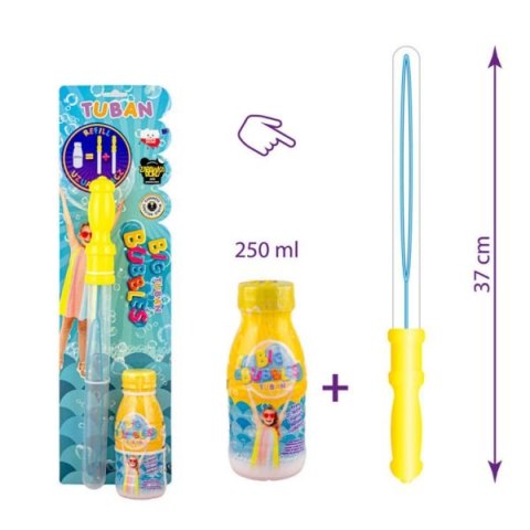Tuban Trade Sp. z o. o. TUBAN Miecz do baniek mydlanych bańki mydlane + płyn 250ml Tuban Trade Sp. z o. o. TUBAN Miecz do baniek mydlanych bańki mydlane + płyn 250ml