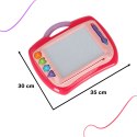 Kik Sp. z o. o. Sp. k. Tablica magnetyczna tablet do rysowania znikopis stempelki różowy XL