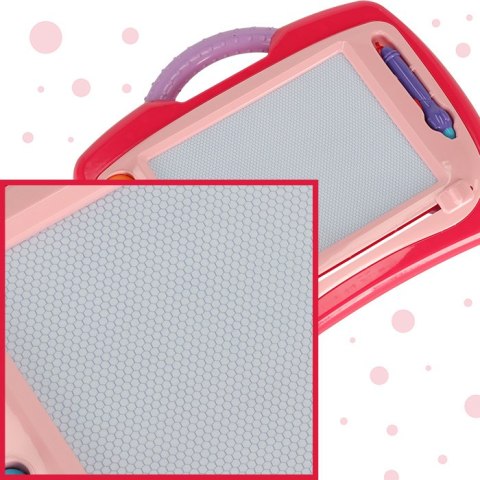 Kik Sp. z o. o. Sp. k. Tablica magnetyczna tablet do rysowania znikopis stempelki różowy XL Kik Sp. z o. o. Sp. k. Tablica magnetyczna tablet do rysowania znikopis stempelki różowy XL